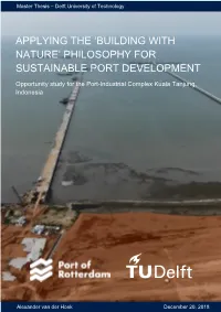'Building with Nature' Philosophy for Sustainable Port Development