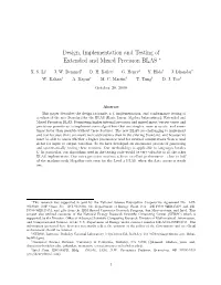 Design, Implementation and Testing of Extended and Mixed Precision BLAS ∗