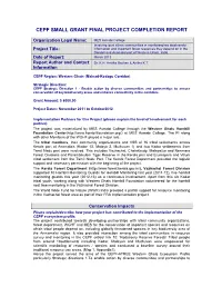 Final Project Completion Report