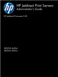 HP Jetdirect Print Servers Administrator's Guide