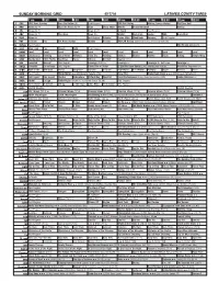Sunday Morning Grid 4/17/16 Latimes.Com/Tv Times
