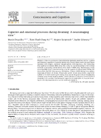 Cognitive and Emotional Processes During Dreaming