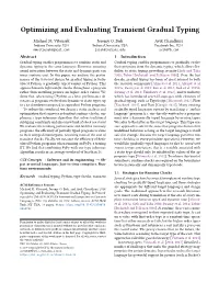 Optimizing and Evaluating Transient Gradual Typing