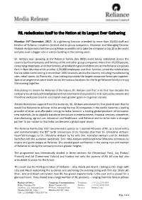 RIL Rededicates Itself to the Nation at Its Largest Ever Gathering