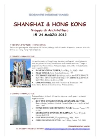 Shanghai & Hong Kong