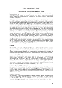Social Work Education in Europe Franz Hamburger, Günther Sander
