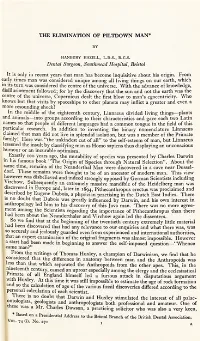 The Elimination of Piltdown Man*