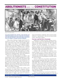 ABOLITIONISTS and the CONSTITUTION Library of Congress/Theodore R