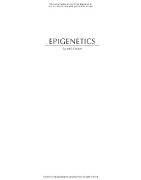 Epigenetics, Second Edition