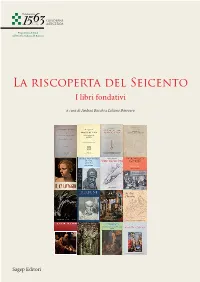 La Riscoperta Del Seicento N I S S L U L Ag L’ E T P À E R E a Risc O Lac G P R Am