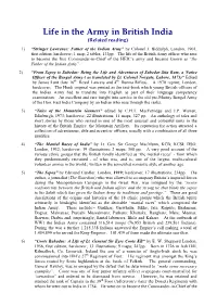 Life in the Army in British India (Related Reading)