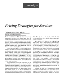 Pricing Strategies for Services