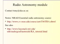 Radio Astronomy Module