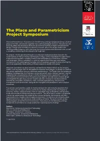 The Place and Parametricism Project Symposium