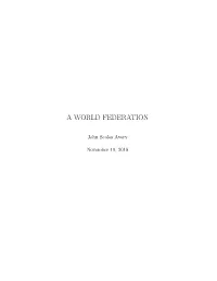 A World Federation