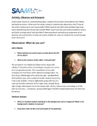 John Adams and Andrew Jackson