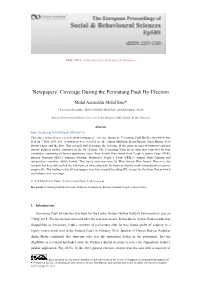 Newpapers' Coverage During the Permatang Pauh By-Election