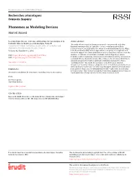 Phonemes As Modeling Devices Marcel Danesi