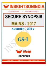 Secure Synopsis Mains - 2017 August - 2017