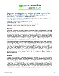 Sequence Stratigraphic and Sedimentological Record of the Mcmurray and Wabiskaw Depositional Systems, Lower Cretaceous, Athabasca Oil Sands Area Yang Peng1, Stephen M