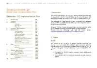 GD Implementation Plan the Project Delivery of the Committed and Pipeline Projects Agreed with Government Through the Growth Deals in July 2014 and January 2015