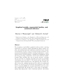 Graphical Models, Exponential Families, and Variational Inference