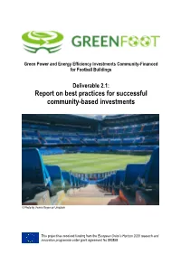 Report on Best Practices for Successful Community-Based Investments