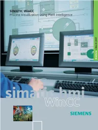 SIMATIC Wincc Process Visualization Using Plant Intelligence March 2007 March ·