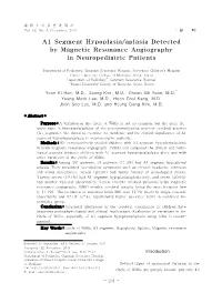 A1 Segment Hypoplasia/Aplasia Detected by Magnetic Resonance Angiography in Neuropediatric Patients