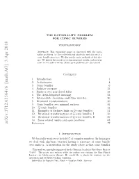 Arxiv:1712.05564V6 [Math.AG] 3 Apr 2018 Nttt O Ahmtc Bn) Ewudlk Otakthe Thank Visiting to Like Was Condition