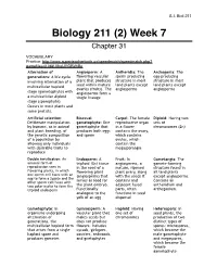 Biol 211 (2) Chapter 31 October 9Th Lecture