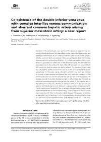 Co-Existence of the Double Inferior Vena Cava with Complex Interiliac