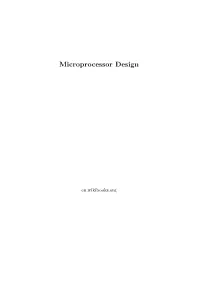 Microprocessor Design