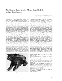 The Bronze Statuette of a Mouse from Kedesh and Its Significance