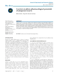 Of Juniperus Recurva