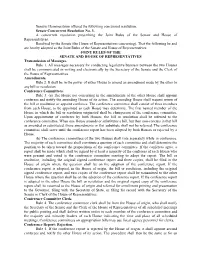 Senator Hammerstrom Offered the Following Concurrent Resolution: Senate Concurrent Resolution No