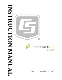 Easyflux DL Process Flow Diagram