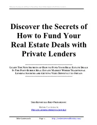 Private Lending Presentation Kit