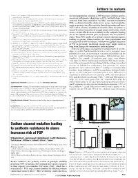 Sodium Channel Mutation Leading to Saxitoxin Resistance in Clams Increases Risk of PSP