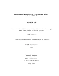 Analysis of the Website Genre DISSERTATION Presented in Part