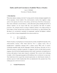 Entity and Event Coercion in a Symbolic Theory of Syntax Laura A