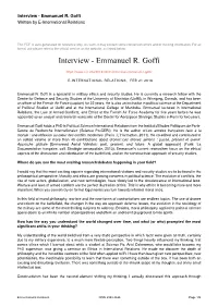 Interview - Emmanuel R