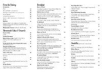 Sage Cafe Breakfast Menu
