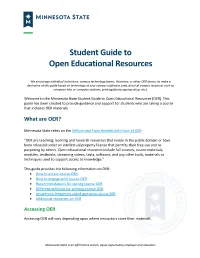 Student Guide to Open Educational Resources
