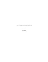 The Irish Language in RRG: an Overview Honors Thesis Brian Dillon