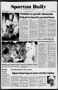 Demands Linked to Faculty Promotions Open Hearing on Econ Set for Today