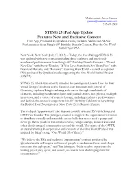Sting APP Update Press Release FINAL