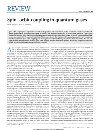Spin-Orbit Coupling in Quantum Gases