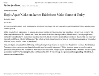 Begin Againʼ Calls on James Baldwin to Make Sense of Today