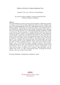 Palestine on the Screen: Trauma and Ignored Voices Yanping Ni